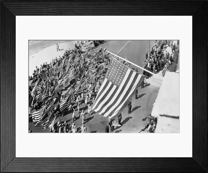Framed Print : Army Men and Women Marching Framed Print : Army Men and Women Marching