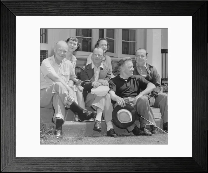 Framed Print : President Eisenhower on Vacation in Georgia Framed Print : President Eisenhower on Vacation in Georgia