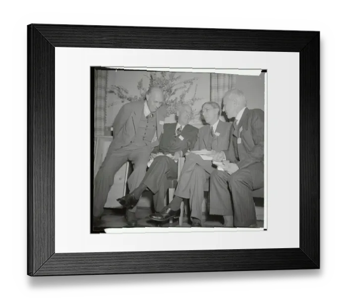 Framed Print : Business Execs Sitting at Luncheon Framed Print : Business Execs Sitting at Luncheon