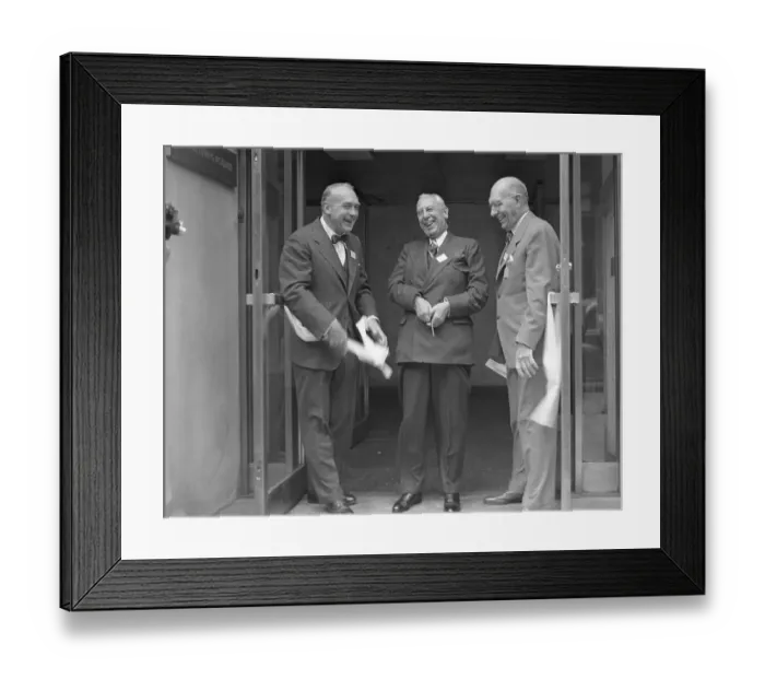 Framed Print : Alfred Sloan Cutting Ribbon at Medical Center Framed Print : Alfred Sloan Cutting Ribbon at Medical Center