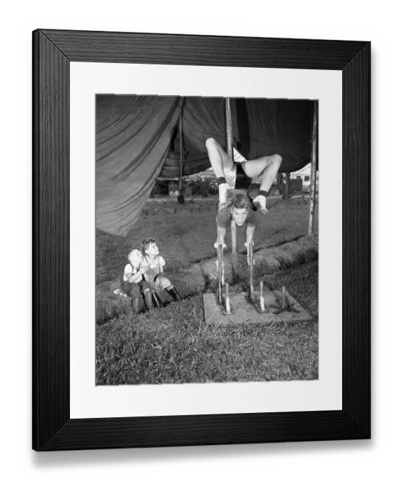Framed Print : Spring Training for the Circus