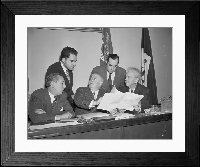 Framed Print : House Committee Members in Session Framed Print : House Committee Members in Session