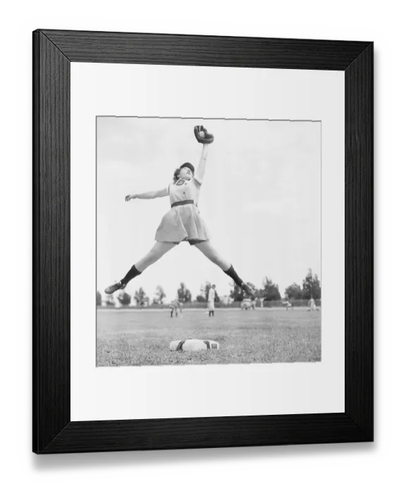 Framed Print : Dorothy Harrell Catching a Ball Framed Print : Dorothy Harrell Catching a Ball