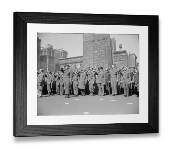 Framed Print : Parade For Jewish Soldiers Framed Print : Parade For Jewish Soldiers