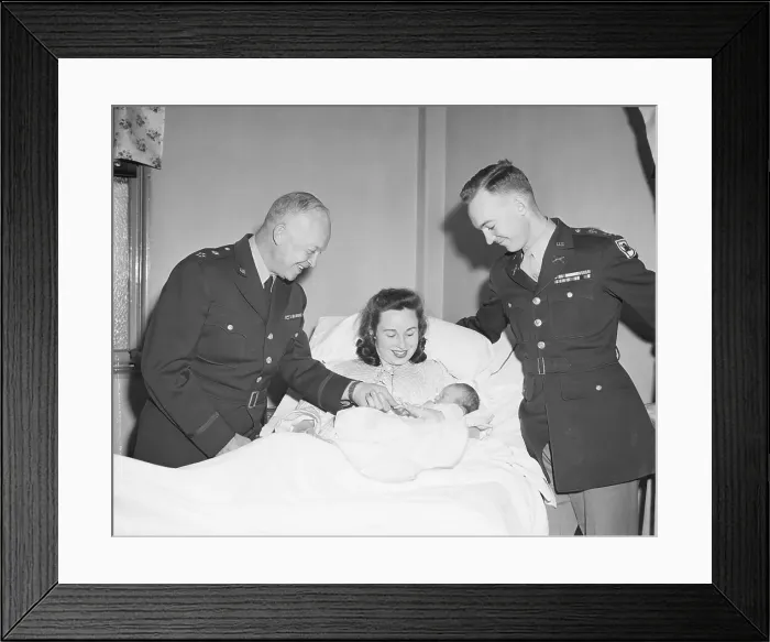 Framed Print : Dwight D. Eisenhower Meets New Grandson Framed Print : Dwight D. Eisenhower Meets New Grandson