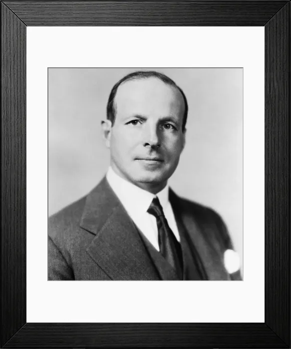 Framed Print : Ferdinand Eberstadt Posing in Suit and Tie Framed Print : Ferdinand Eberstadt Posing in Suit and Tie