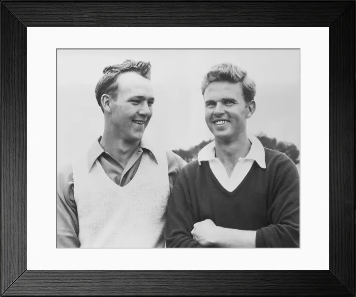 Framed Print : Arnold Palmer and Harvie Ward Jr Framed Print : Arnold Palmer and Harvie Ward Jr