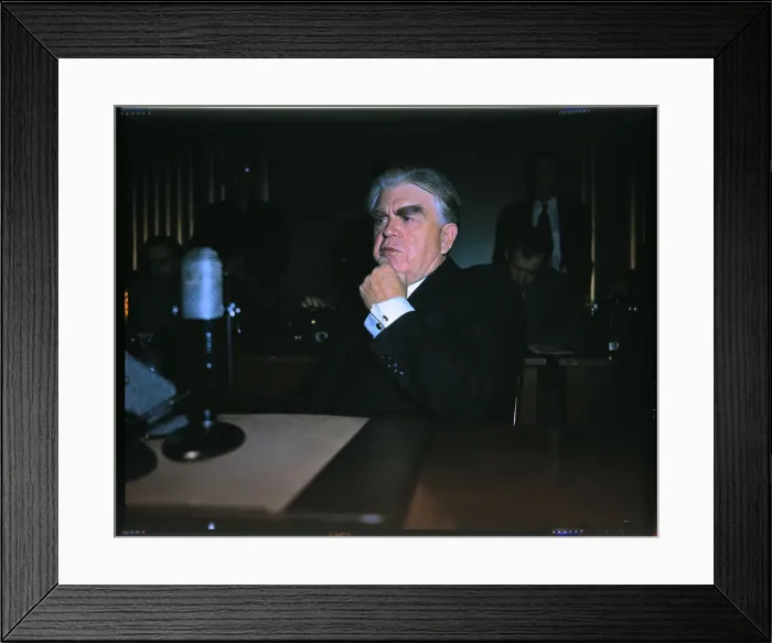 Framed Print : John L. Lewis Holding his Chin Framed Print : John L. Lewis Holding his Chin