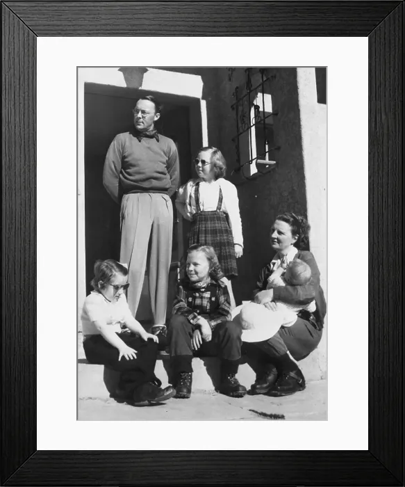 Framed Print : Princess Juliana with Her Family Framed Print : Princess Juliana with Her Family