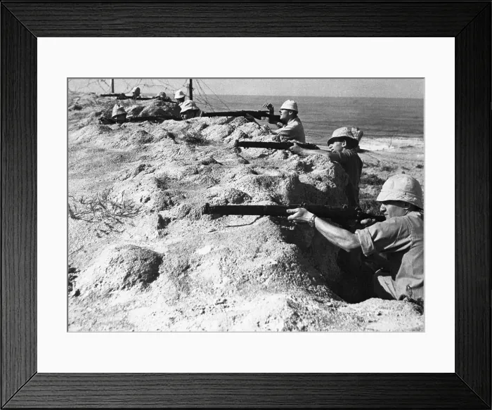 Framed Print : Jewish Defense Forces Train