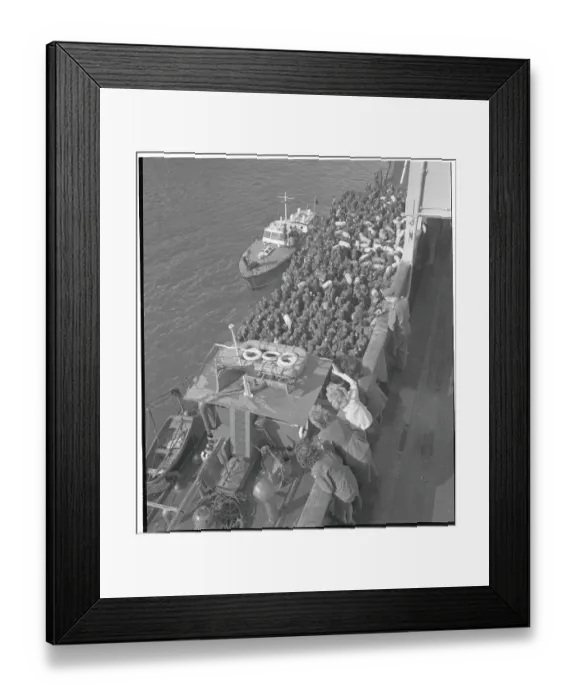 Framed Print : Royal Air Force Members Waving Framed Print : Royal Air Force Members Waving