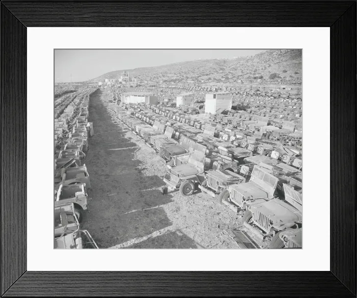 Framed Print : Military Vehicle Graveyard Framed Print : Military Vehicle Graveyard