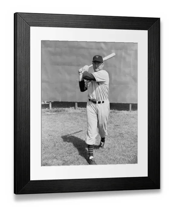 Framed Print : Full Length Photo Of J. Mize Batting Framed Print : Full Length Photo Of J. Mize Batting