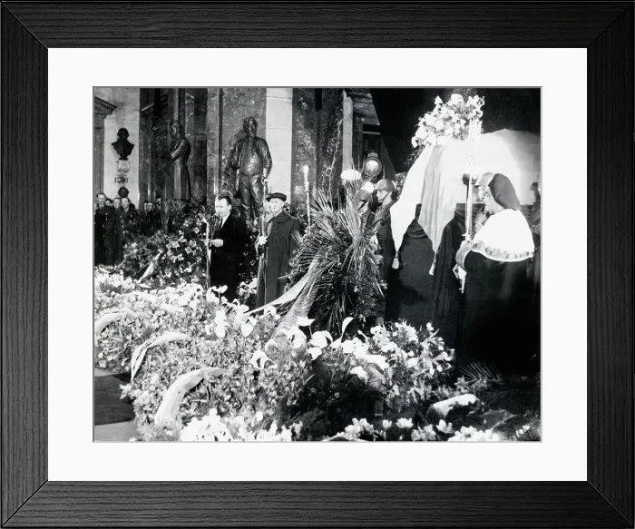 Framed Print : Klement Gottwald at Jan Masaryk Funeral Framed Print : Klement Gottwald at Jan Masaryk Funeral