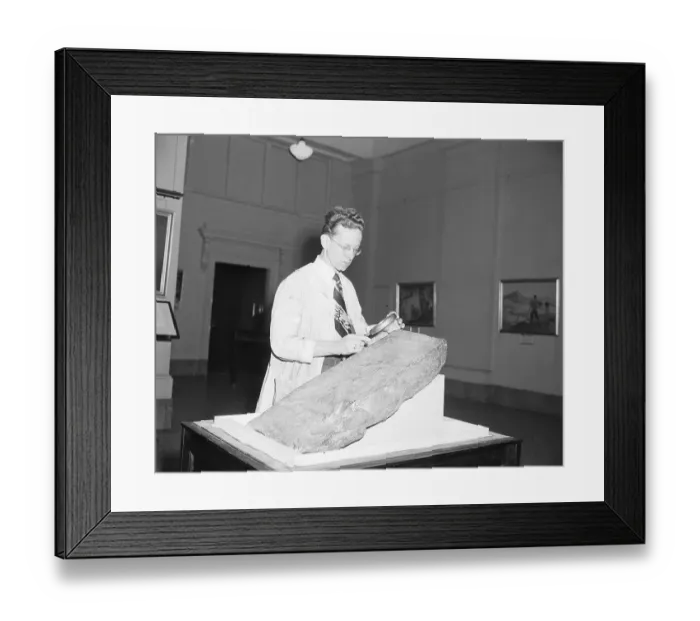 Framed Print : The Kensington Stone Of Minnesota Framed Print : The Kensington Stone Of Minnesota