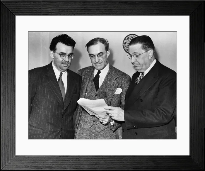 Framed Print : American Delegates Discuss Marshall Plan Framed Print : American Delegates Discuss Marshall Plan