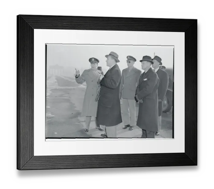 Framed Print : Henry Ford II Touring Germany Framed Print : Henry Ford II Touring Germany