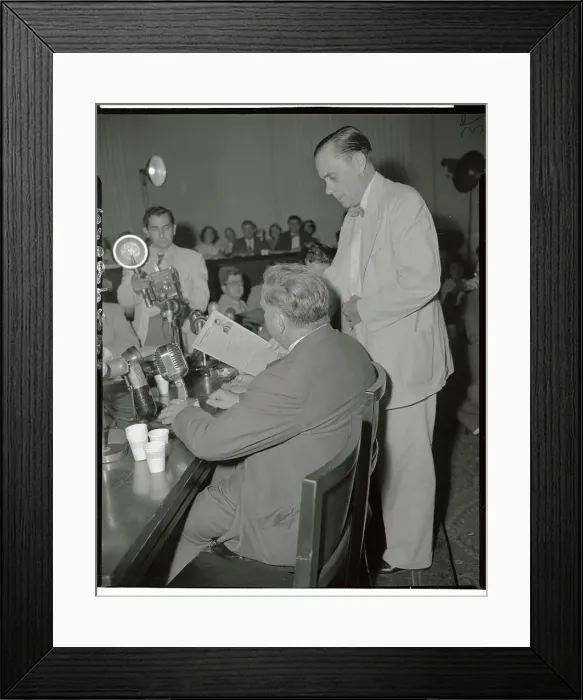 Framed Print : Robert Stripling Giving Whittaker Chambers Pictures Framed Print : Robert Stripling Giving Whittaker Chambers Pictures