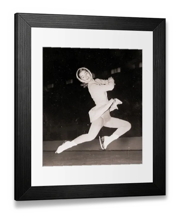 Framed Print : Barbara Ann Scott Skating Framed Print : Barbara Ann Scott Skating