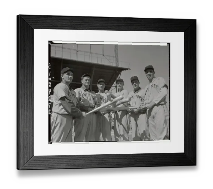 Framed Print : New York Giant Outfielders Framed Print : New York Giant Outfielders