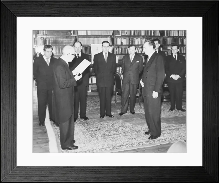 Framed Print : Eduard Benes Reads List of New Cabinet Members Framed Print : Eduard Benes Reads List of New Cabinet Members