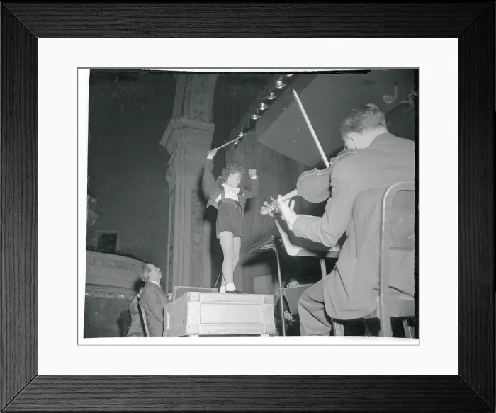 Framed Print : Ferrcuio Burco Conducting Orchestra Framed Print : Ferrcuio Burco Conducting Orchestra