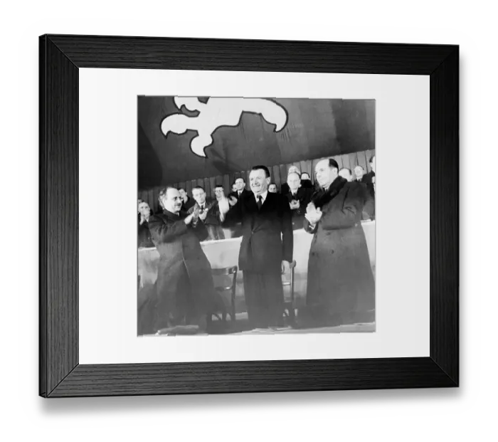 Framed Print : Klement Gottwald at Trade Union Meeting Framed Print : Klement Gottwald at Trade Union Meeting