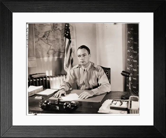 Framed Print : Telford Taylor Seated at Desk Framed Print : Telford Taylor Seated at Desk