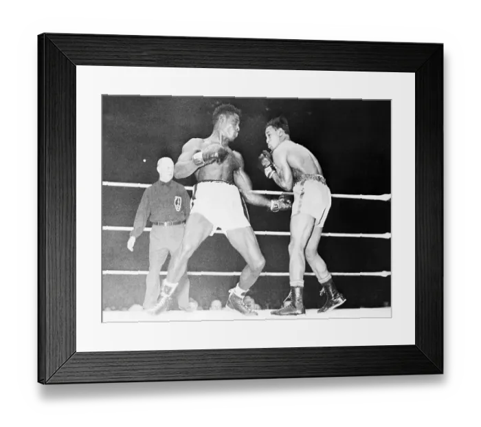 Framed Print : Ezzard Charles and Sam Baroudi Framed Print : Ezzard Charles and Sam Baroudi