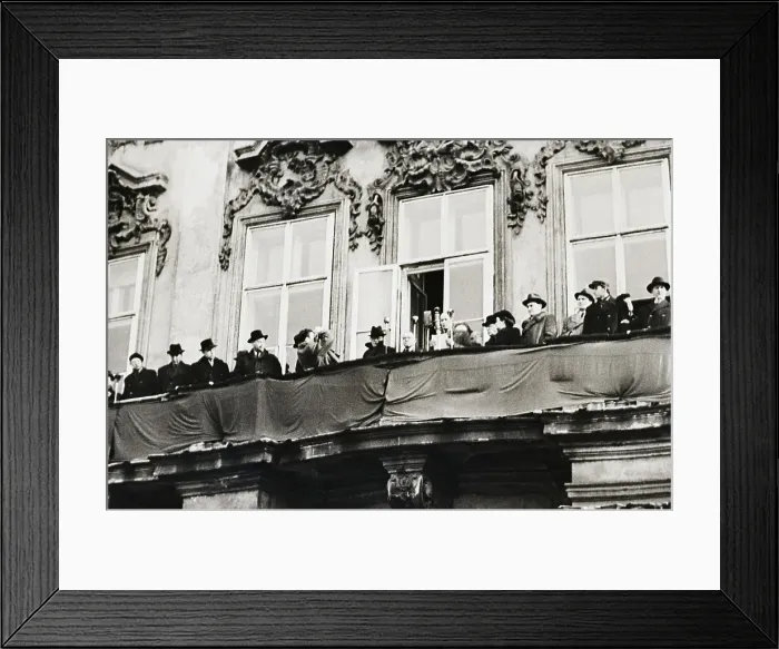 Framed Print : Klement Gottwald Speaks from Balcony Framed Print : Klement Gottwald Speaks from Balcony