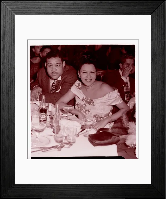 Framed Print : Joe Louis With Wife In Club Framed Print : Joe Louis With Wife In Club