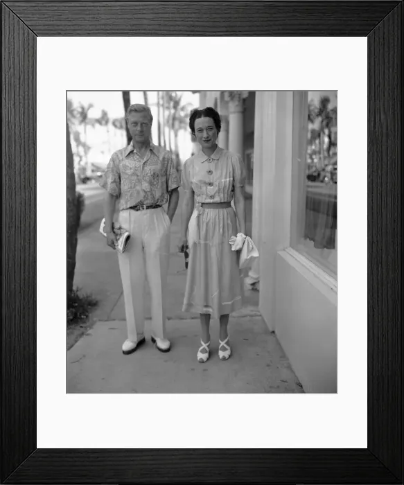 Framed Print : Duke and Duchess of Windsor in Florida Framed Print : Duke and Duchess of Windsor in Florida