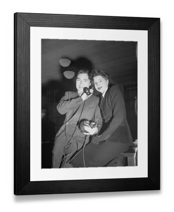 Framed Print : James Mason and Pamela Mason Framed Print : James Mason and Pamela Mason