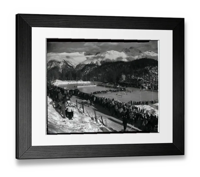Framed Print : Skating Rink at the 1948 Olympic Games