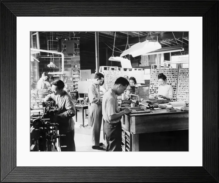 Framed Print : Chinese Typesetters for the United Nations Framed Print : Chinese Typesetters for the United Nations