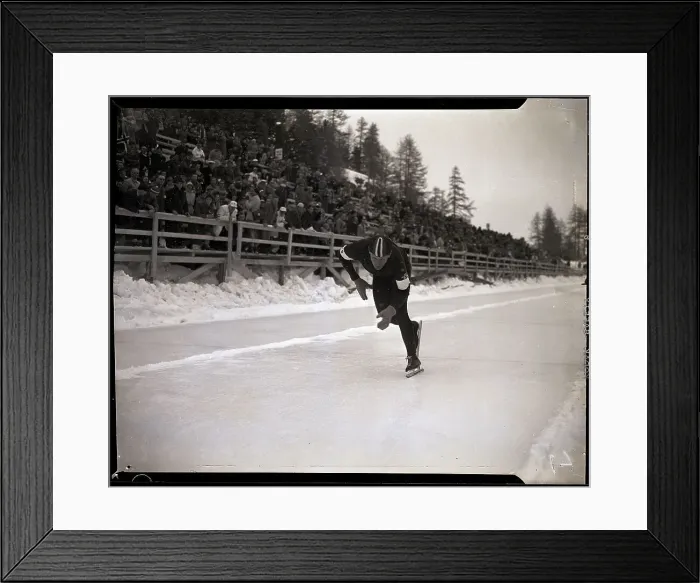 Framed Print : Reidar Laiklev Winning Olympic Speed Race Framed Print : Reidar Laiklev Winning Olympic Speed Race