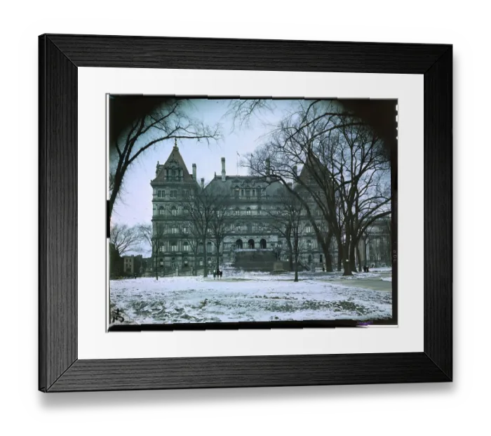 Framed Print : Exterior View of New York State Capitol Building Framed Print : Exterior View of New York State Capitol Building