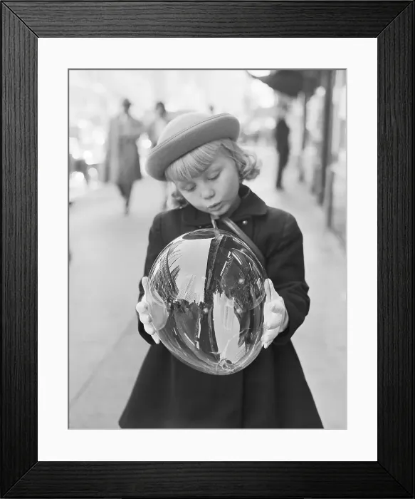 Framed Print : Gotham in Bubbles