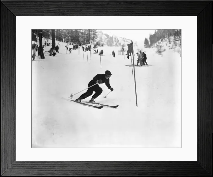 Framed Print : Olympic U.S. Women's Ski Team Member Gretchen Fraser Framed Print : Olympic U.S. Women's Ski Team Member Gretchen Fraser