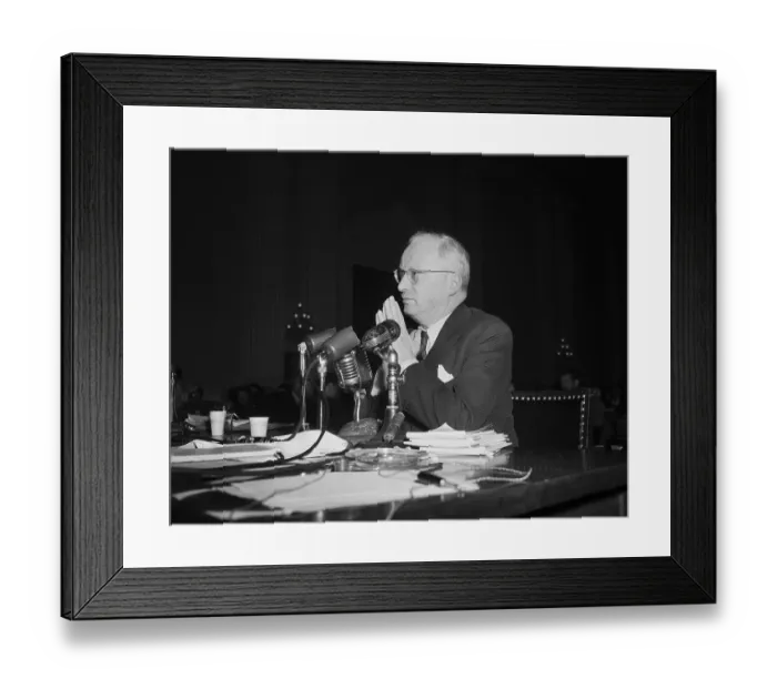 Framed Print : Isaac Don Levine Giving House Testimony Framed Print : Isaac Don Levine Giving House Testimony