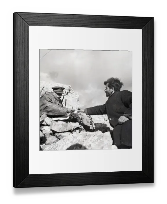 Framed Print : Guerrillas Gets Last Cigarette Framed Print : Guerrillas Gets Last Cigarette