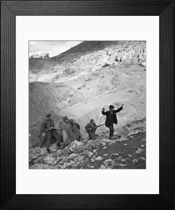 Framed Print : Captured Guerrilla Sniper Surrendering Framed Print : Captured Guerrilla Sniper Surrendering