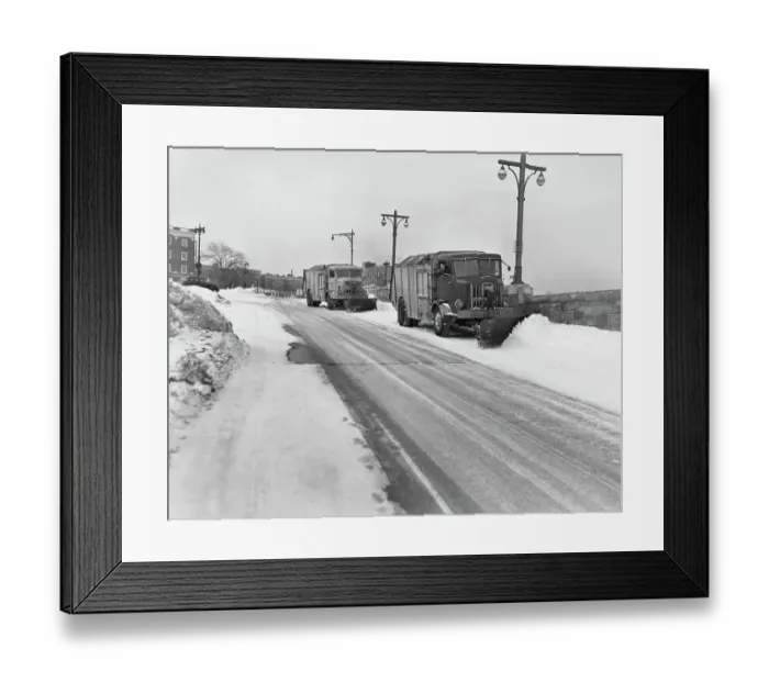 Framed Print : Department Of Sanitation Clears The Roads Framed Print : Department Of Sanitation Clears The Roads