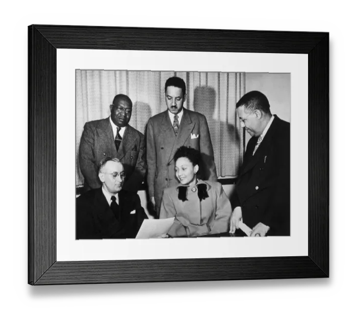 Framed Print : Thurgood Marshall W / Ada Lois Sipuel Framed Print : Thurgood Marshall W / Ada Lois Sipuel