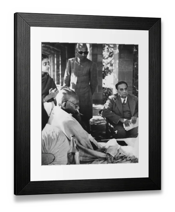 Framed Print : Mahatma Gandhi Fasting Framed Print : Mahatma Gandhi Fasting