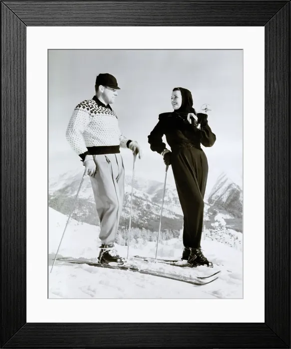 Framed Print : Jane Russell In Ski Gear Framed Print : Jane Russell In Ski Gear