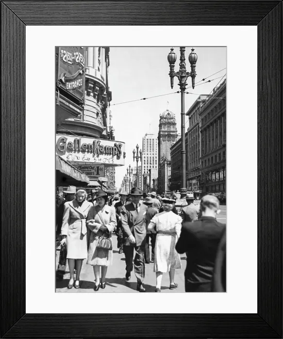 Framed Print : Market Street, San Francisco Framed Print : Market Street, San Francisco