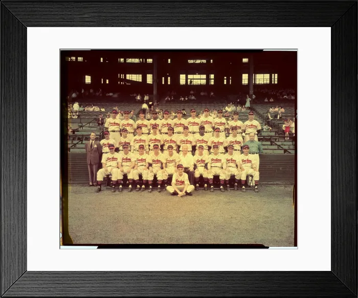 Framed Print : Cleveland Indians Baseball Team Posing Framed Print : Cleveland Indians Baseball Team Posing