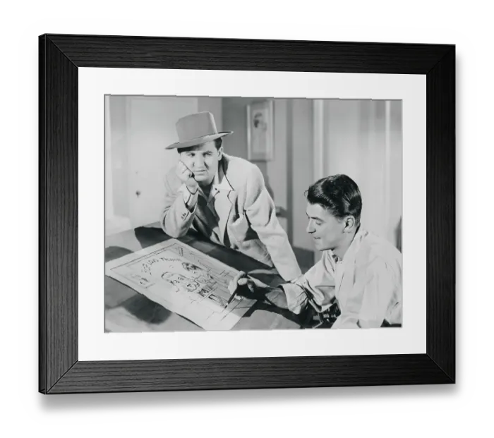 Framed Print : Reagan and Eddie Bracken in'The Girl From Jones Beach Framed Print : Reagan and Eddie Bracken in'The Girl From Jones Beach