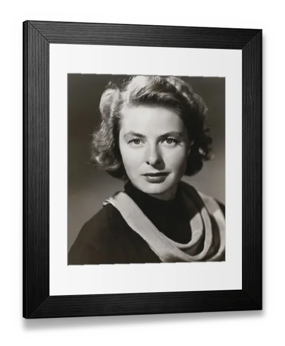 Framed Print : Portrait of Ingrid Bergman Framed Print : Portrait of Ingrid Bergman